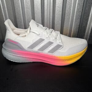 Adidas Ultraboost 5 Running Shoes White Grey Lucid Pink ID8810 Men's Size 11.5